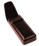 Men's Gentleman's Leather-Tone Glasses Case,Stylish, Smart