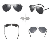 Mens Womens Polarized Sunglasses 100% UV400 Protection Aviator Black Sun Glasses