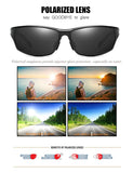 Polarized Sunglasses Sport Wrap Metal Frame 64mm