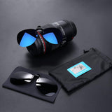 Mirror Polarized Clip-on Flip up Sunglasses Sports