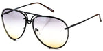 Aviator Poshe Oceanic Lens Twirl Metal Design Frames Sunglasses