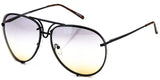 Aviator Poshe Oceanic Lens Twirl Metal Design Frames Sunglasses