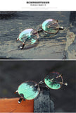 Eyeglasses Frame Imported Alloy Memory Metal Women's Men's Optical Fashion Eyewear Glasses Frame D6063