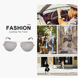 ROLLS PULIN Classic Men Aviator Sunglasses Polarized Women - UV 400 with case 59MM