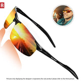 Driving Polarized Sunglasses For Men UV Protection Ultra Lightweight Al Mg Golf Fishing Sports Sunglasses