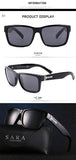 Polarized Sports Sunglasses,Men And Women Running Cycling Fishing Driving Golf Softball Plastic Frame Sunglasses UV400 (V9026 C01 Black Frame Gray) (V9026 C01 Black Frame Gray)