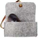 2PCS Felt Eyeglass Sunglasses Case,Sunglasses Pouch