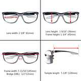 Sports Polarized Bifocal Sunglasses Lightweight TR90 Frame Outdoor Sun Readers