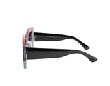 Square Oversized sunglasses for women multi tinted thick frame