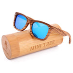 Zebra Wood Wayfarer Sunglasses Polarized Shades for Men Wooden Eyewear Glasses