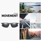 Sport Fishing Sunglasses for Men, Polarized 100% UV Protection, Aluminum Magnesium Frame