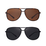 Retro Polarized Aviator Sunglasses Mirror Lightweight Eyeglasses for Men Women