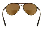 Aviator Bifocal Sunglasses for Men and Women Outdoor Sun Readers UV400 Protection Pilot Style