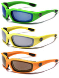 3-Pack Deal - Men's Sport Biker Motorcycle Goggles with Impact Resistant UV400 Lenses