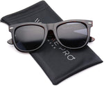 - Polarized Reflective Revo Color Lens Large Horn Rimmed Style Sunglasses