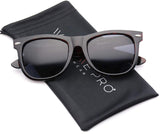- Polarized Reflective Revo Color Lens Large Horn Rimmed Style Sunglasses
