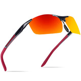 Mens Polarized Sunglasses for Driving Golf Al-Mg Metal Frame UV400
