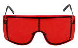 OVERSIZED VINTAGE RETRO Huge Big MASK SHIELD Half Face Owen Style SUNGLASSES