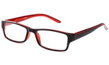 Newbee Fashion - Unisex Two Tone Sleek Spring Temple Fashion Clear Lens Glasses