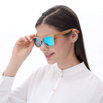Women Bamboo Wood Polarized Sunglasses for Men with UV400 Glasses