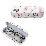 Eyeglasses Case,  Flamingos Pattern Glasses Case Side Opened Spectacles Box
