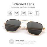 Aviator Sunglasses Polarized For Men Women Square Mirror Metal Frame Sun Glasses
