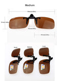 Lightweight Polarized Clip-on Flip up Metal Clip Sunglasses Lenses