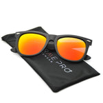 - Polarized Reflective Revo Color Lens Large Horn Rimmed Style Sunglasses