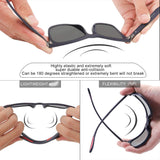 Polarized Sunglasses For Men Women Driving Retro TR90 UV400 Protection