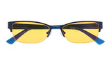 Small Lens Blue Light Blocking Computer Reading/Gaming Glasses 0.0 Magnification