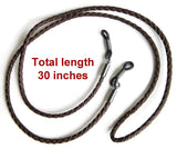 Leather Eyewear Retainer, Sunglasses Holder Strap - Unisex (Brown)