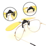Retro Clip on Rimless Aviator Sunglasses Polarized Flip up Lenses Eyeglasses Men