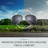 Premium Classic Men's Aviator Polarized Sunglasses Double Bridge Metal Frame- UV 400 100% UV Protection