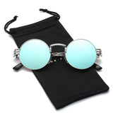 Round Metal Steampunk Vintage Circle Sunglasses DSR007