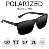 Polarized Sunglasses for Men Driving, Unisex Square Vintage Sun Glasses for Women