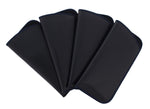 4 Pack Faux Leather Eyeglass Slip Cases In Navy Gray Black Burgundy Hunter Green