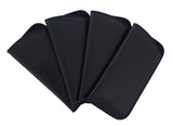 4 Pack Faux Leather Eyeglass Slip Cases In Navy Gray Black Burgundy Hunter Green