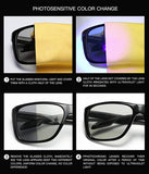 Photochromic Sunglasses Men Women HD Polarized Sports Cycling Glasses