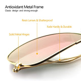 Mirrored Aviator Polarized Sunglasses for Mens & Womens UV-400