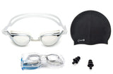 Newbee Fashion - Adjustable Adult Unisex Anti-Fog UV Protection Slim Light Weight Dual Strap Swimming Goggles
