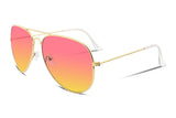 Retro Aviator Sunglasses Gradient Lens Men Women Brand Sunglasses B1100