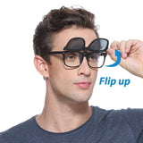 Clip On Polarized Sunglasses [Blocking UV] Classic Sun Glasses for Men/Women