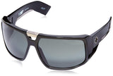 Optic Touring Wrap Sunglasses, Black/Happy Gray/Green, 64 mm