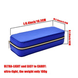 Zipper Square Shape PU Leather Hard Eyeglasses Glasses Case