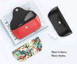 Eyeglass Case, Portable PU Leather Eye Glasses Carrying Case Hard Case Pouch Protector for Men & Women