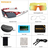 Polarized Sunglasses Men Women Sport Glasses 3 Interchangeable Lenses