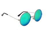 - Retro Mirror Round Circle Metal Sunglasses