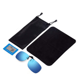 Polarized Clip-on Flip up Plastic Sunglasses Lenses Glasses Outdoor Driving Fishing Cycling