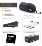 Rectangle Sunglasses Polarized Metal Lightweight Driving Sun Shades TL7007