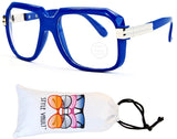 A172-vp Retro Nerd Rectangular Square Aviator Turbo Glasses Eyeglasses